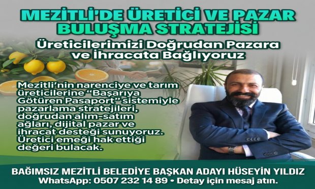 Mezitli Tarım ve Çiftçi Destek Rehberi | Hüseyin Yıldız